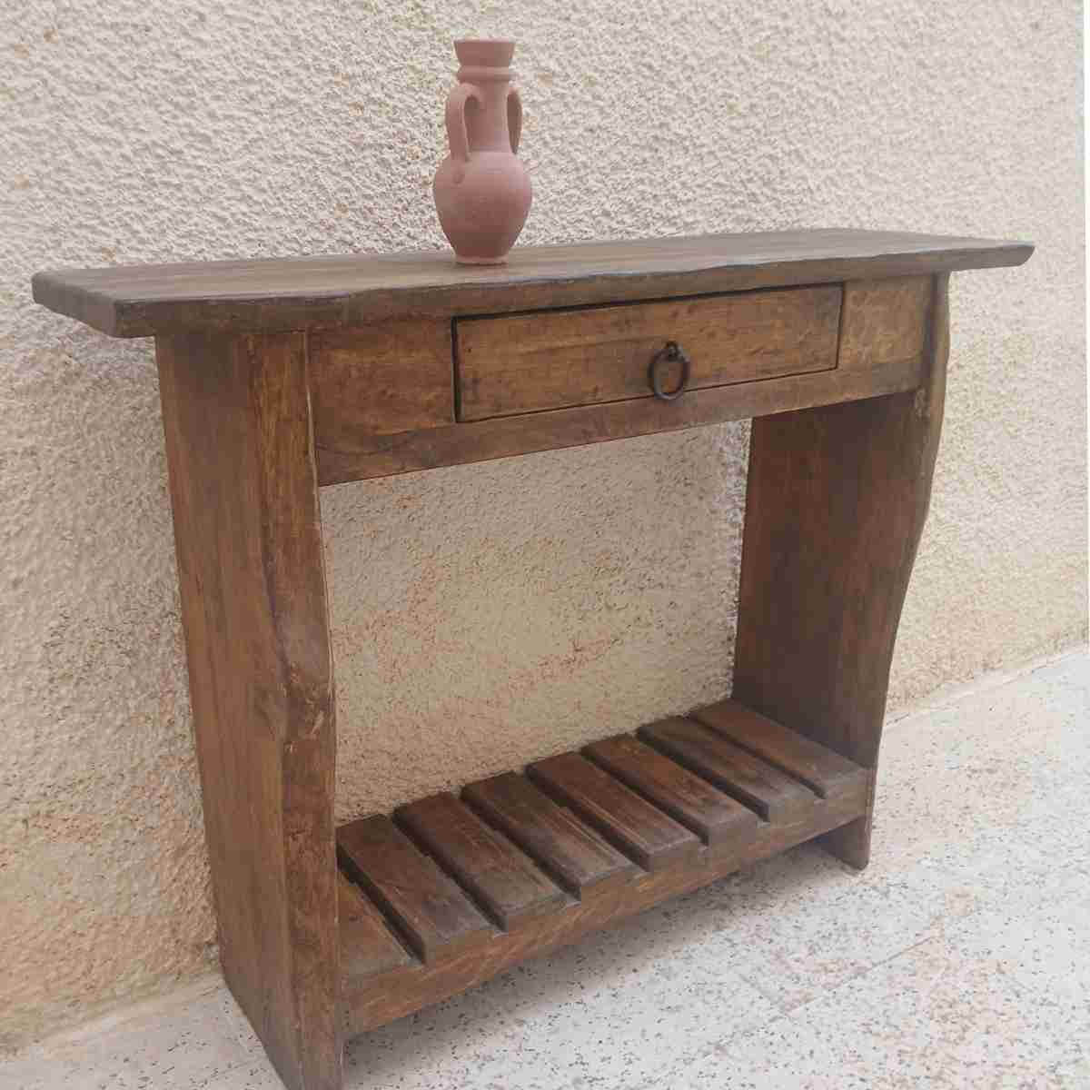 table console bois chêne dimensions 100x79x30 cm qualité premium