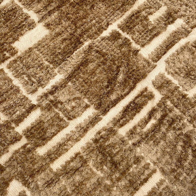 Tapis à poils hauts CARDO en soie végétale – Personnalisable en Coton ou Laine