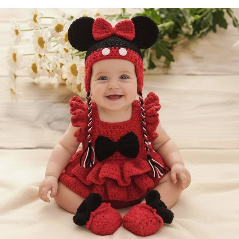 Set baby Mikey mouse en crochet
