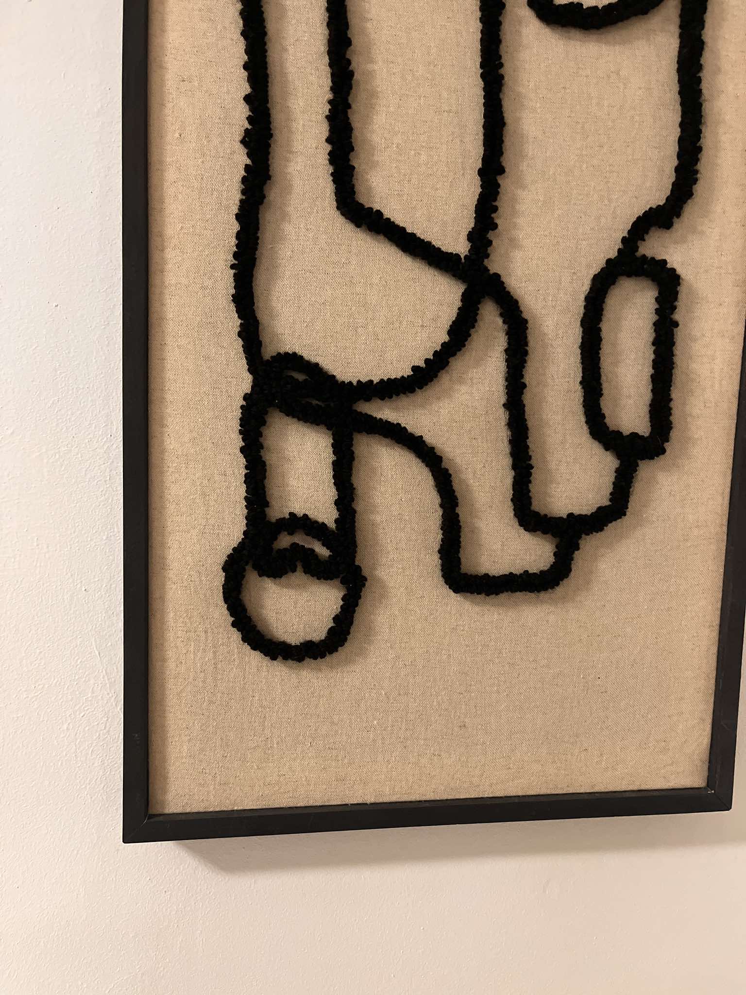 Tableau décoratif "Labyrinthe" - Brodé à la main (100 x 40 cm)