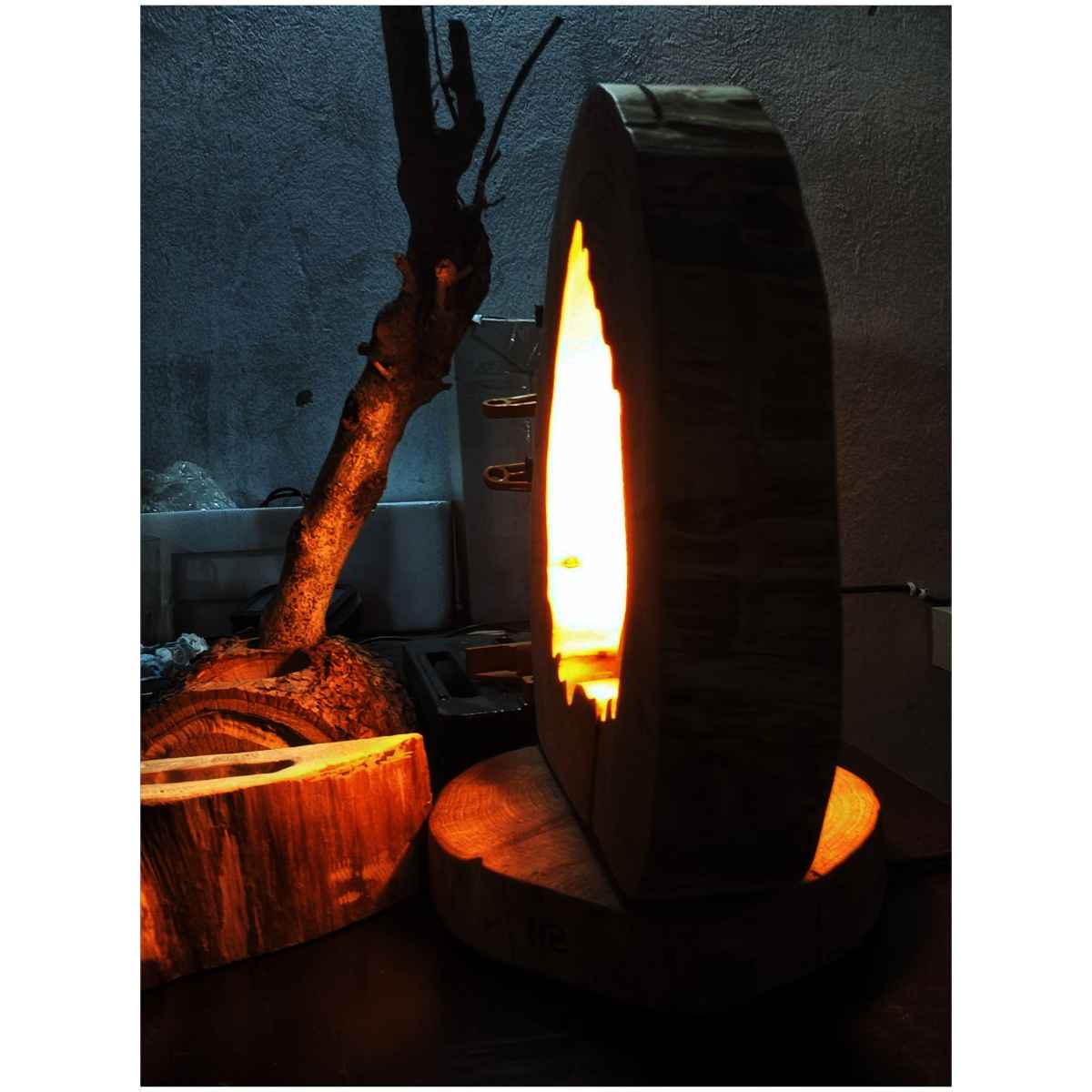 veilleuse rustique flamme pour une ambiance cozy