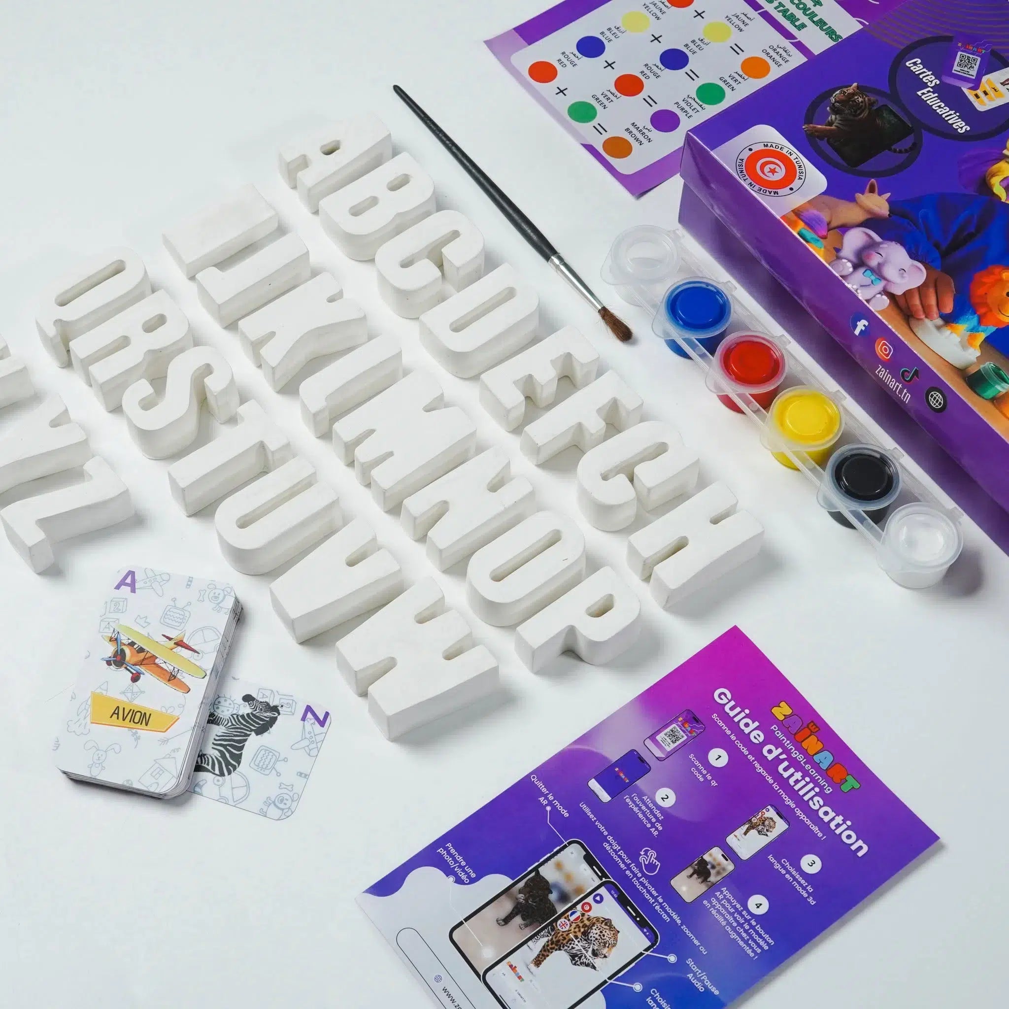 Kit Éducatif Lettres & Chiffres – Fun et Réalité Augmentée
