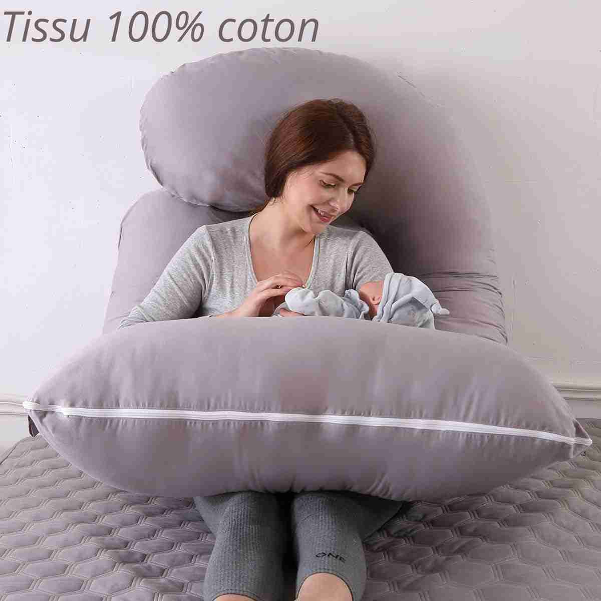 Coussin grossesse géant lavable pour un confort optimal