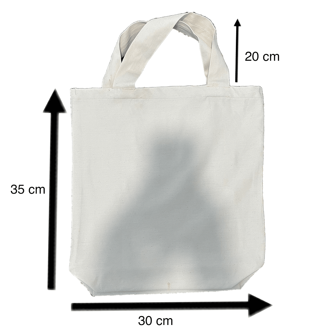 sac en tissu avec poignées - 45x50 cm-robuste et réutilisable
