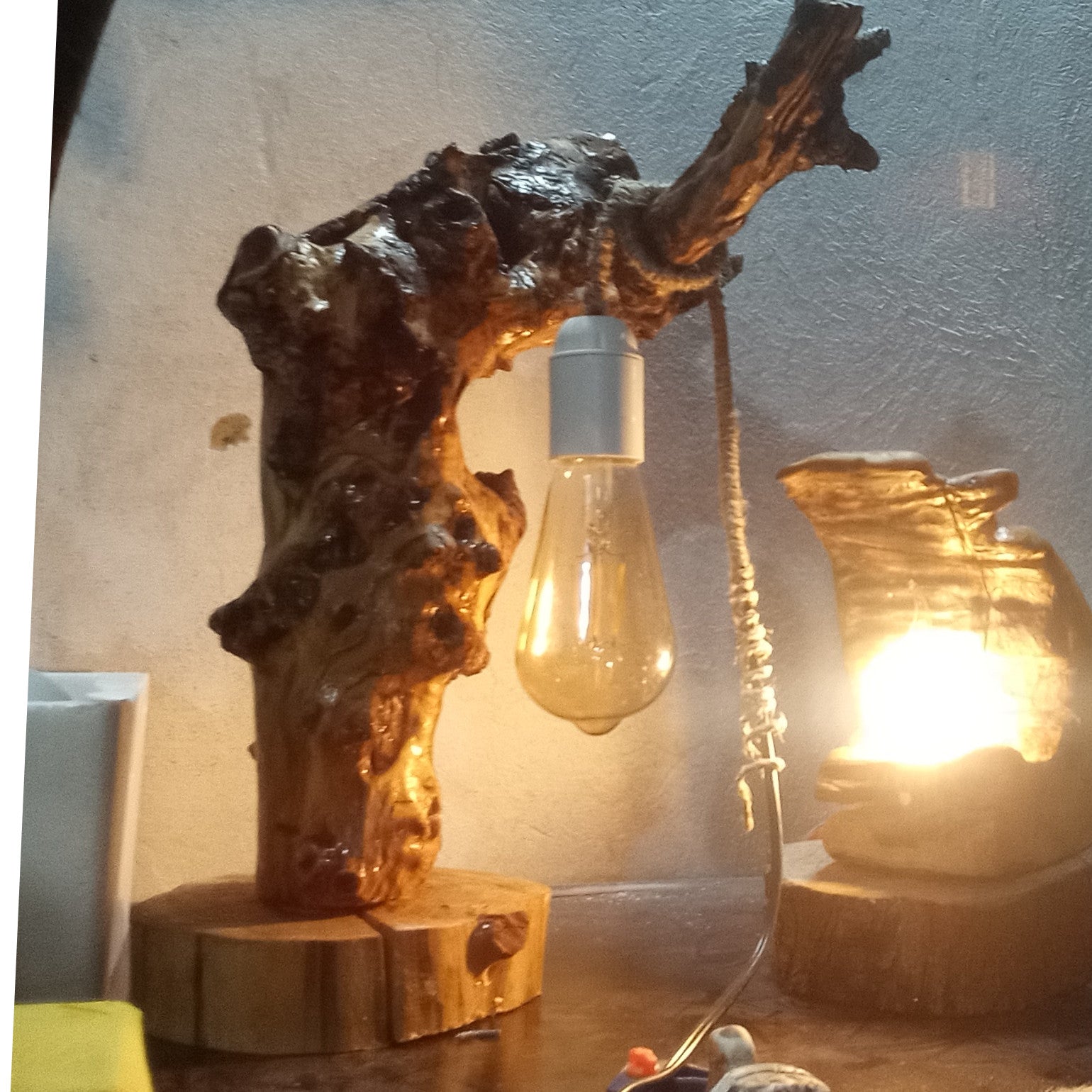 Éclat des racines Lampe Artisanale