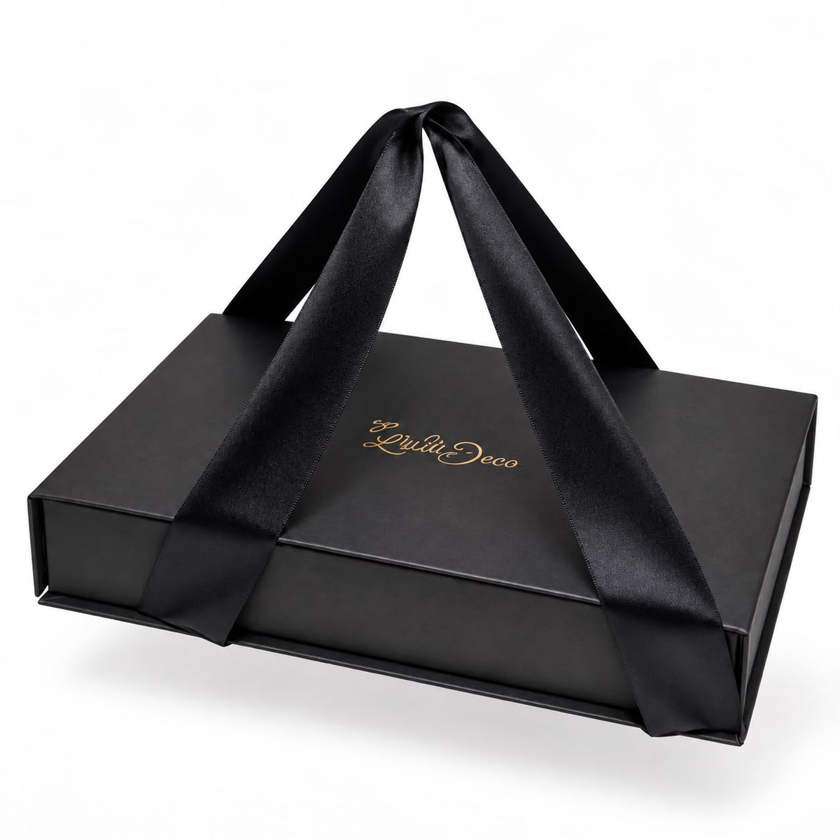 Coffret très élégant avec 6 sous-tasses artisanales à la feuille d’or
