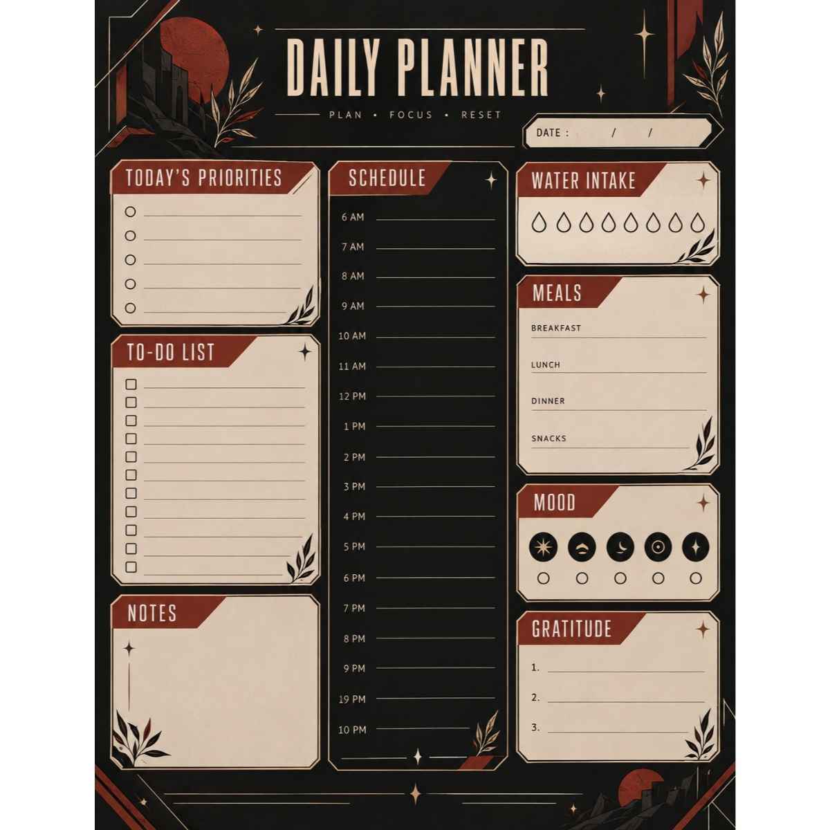 organisateur quotidien Plan Your Magic pour une vie organisée