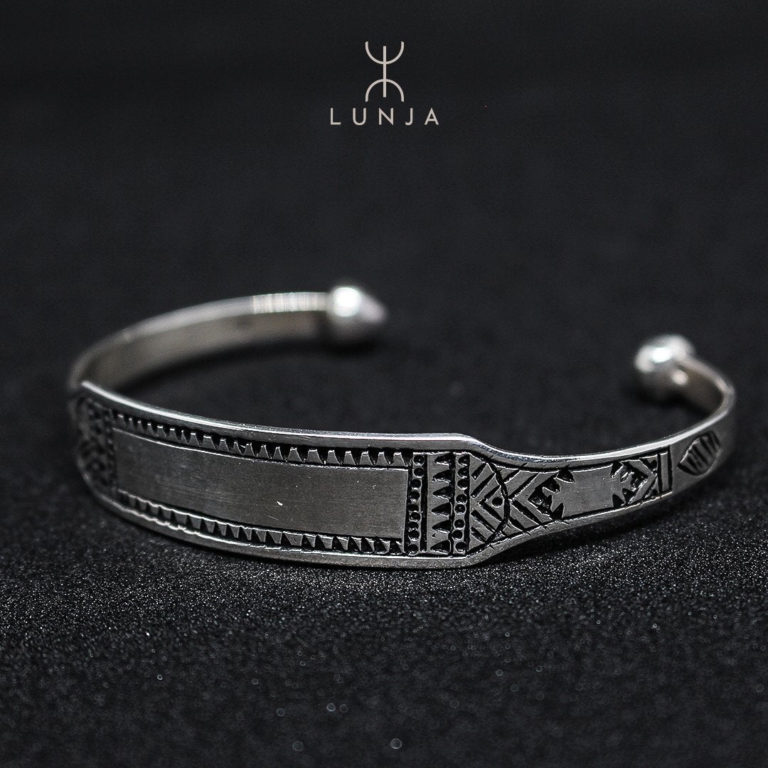 Bracelet Touareg En Argent, bracelet argenté berbère