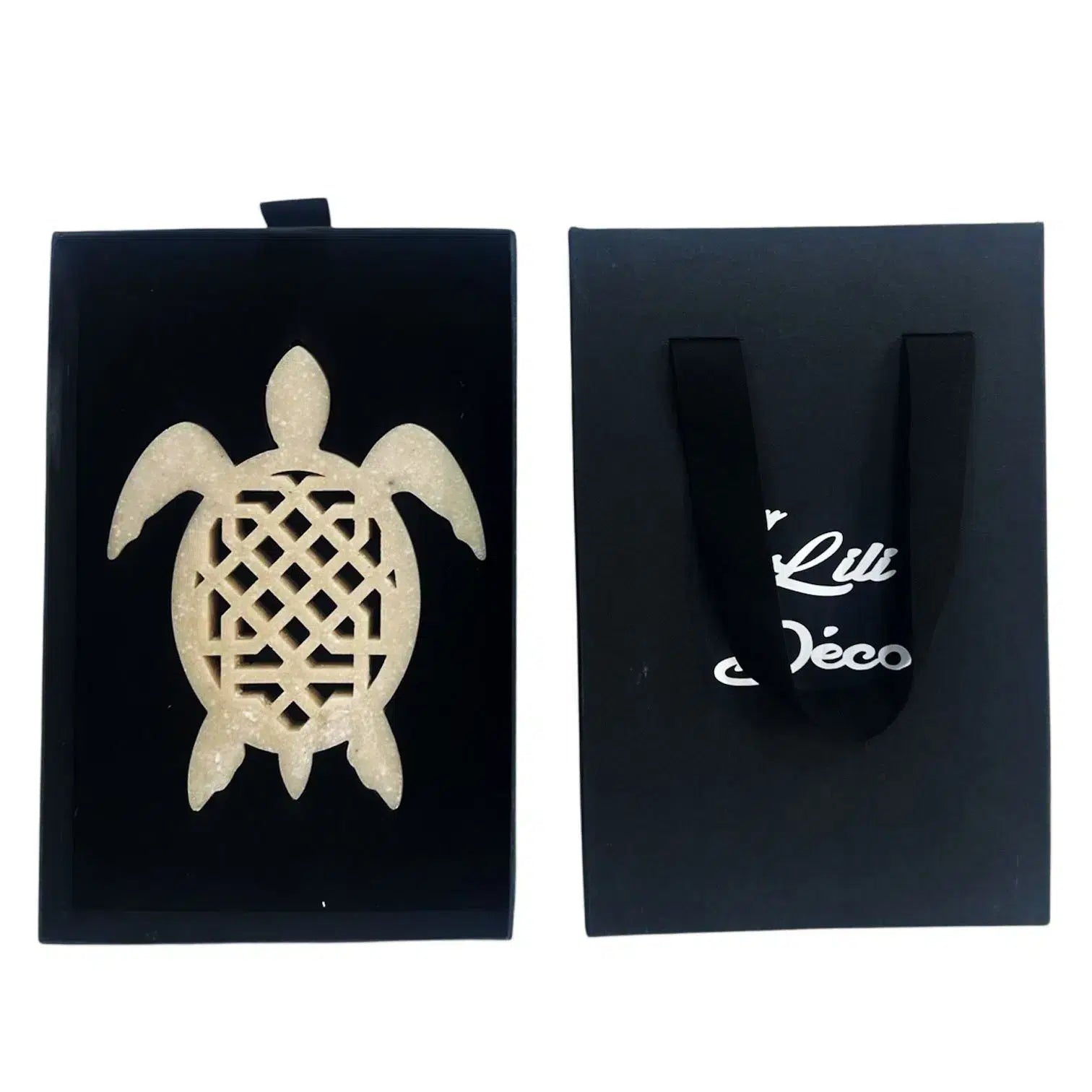 Coffret cadeau moderne - Tortue finition marbre