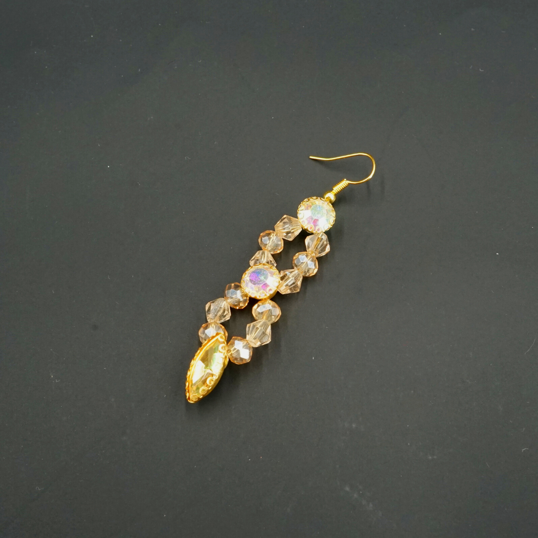 Boucles d'oreilles couleur d'orée, modelé anciennes corail