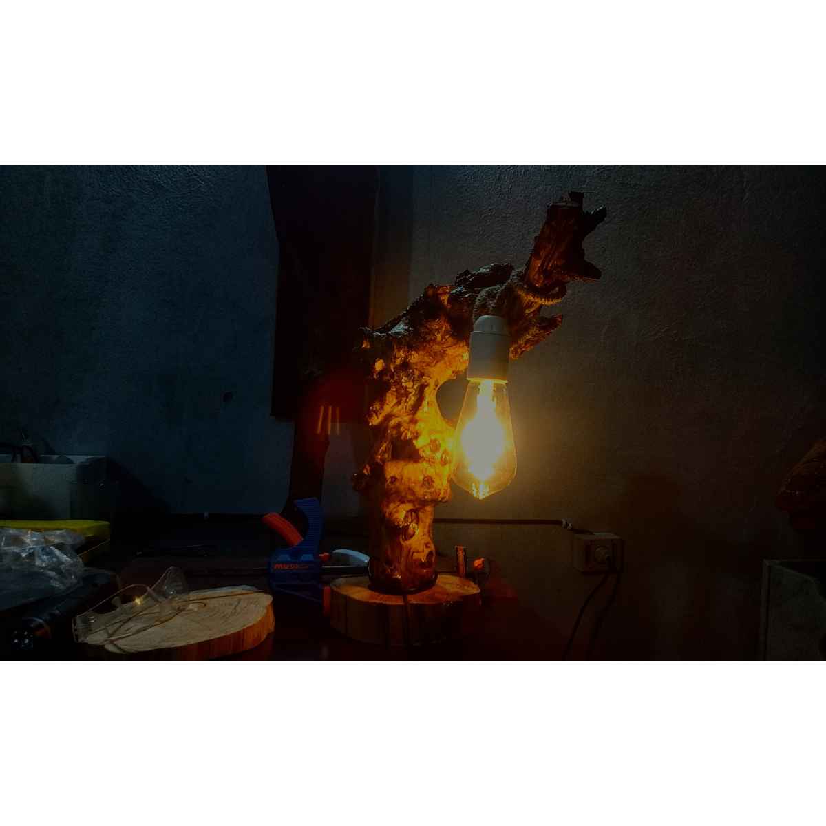 Éclat des racines Lampe Artisanale