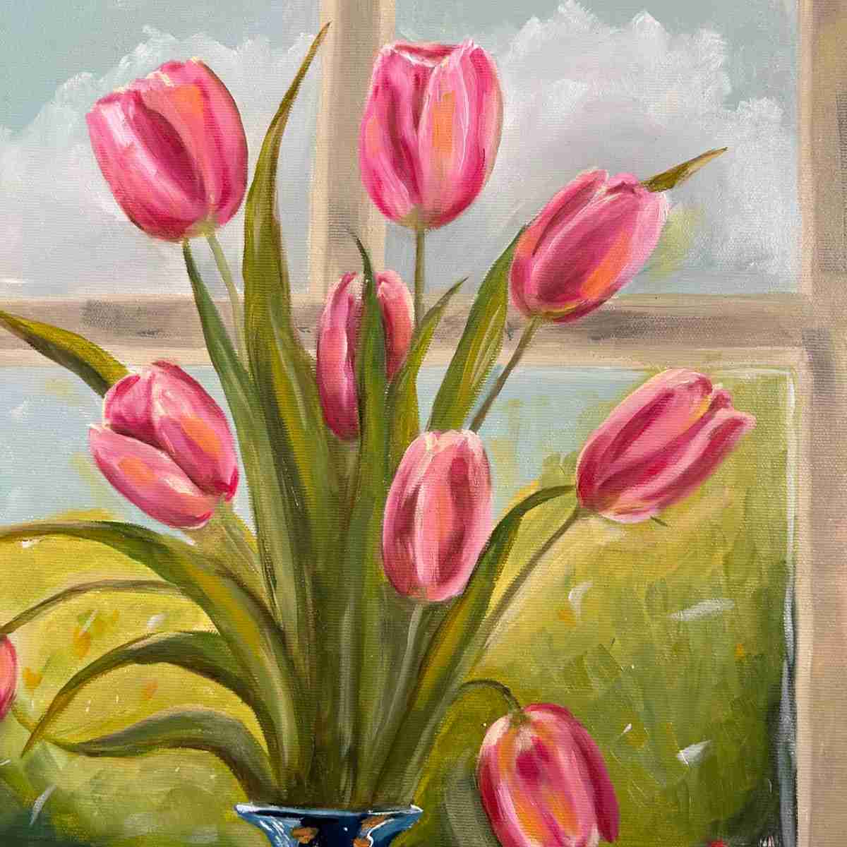 Tulipe Rose élégante 61 x 46 cm pour un style unique