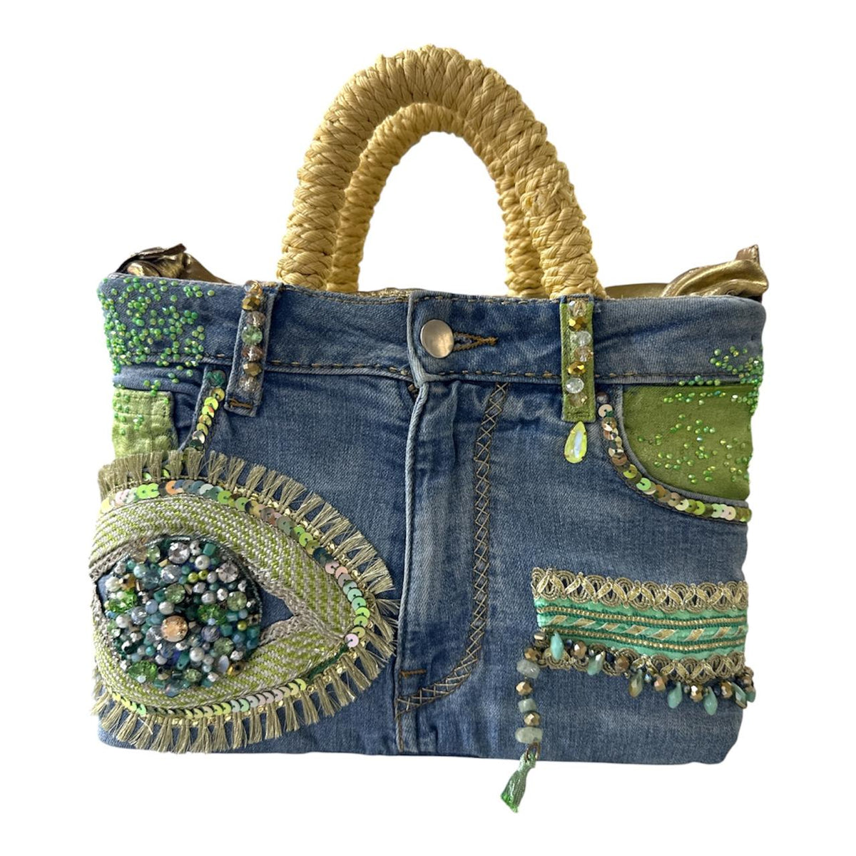 Sac couture en jean pour un style éclatant