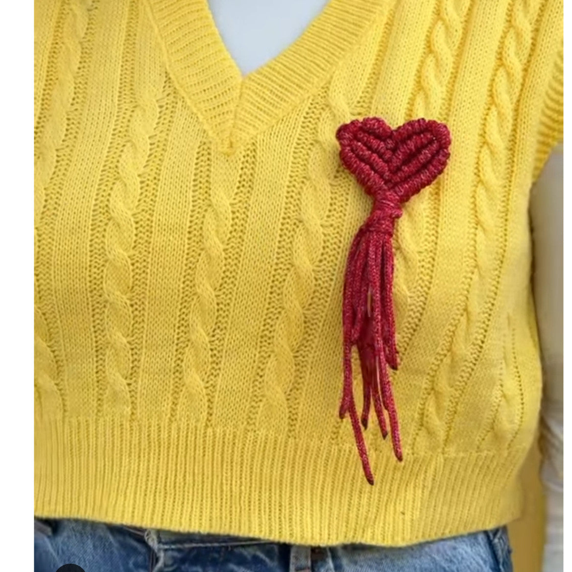 Cœurs duo en macramé pour partager l'amour en beauté