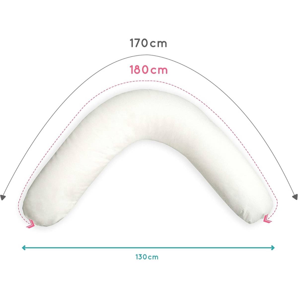 Coussin grossesse gris lavable 3 en 1 confort absolu pour maman