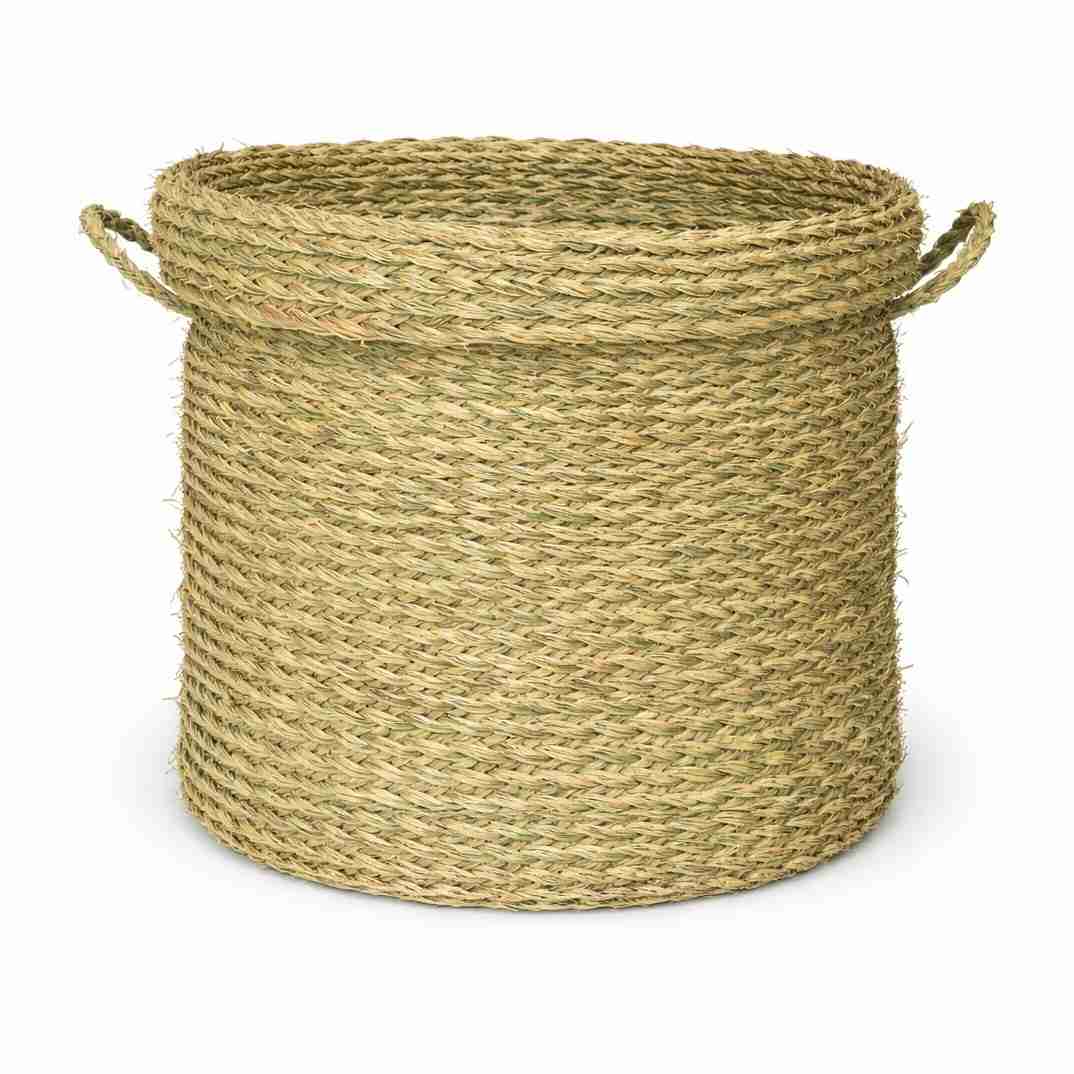 Panier à linge en halfa élégant et pratique taille M