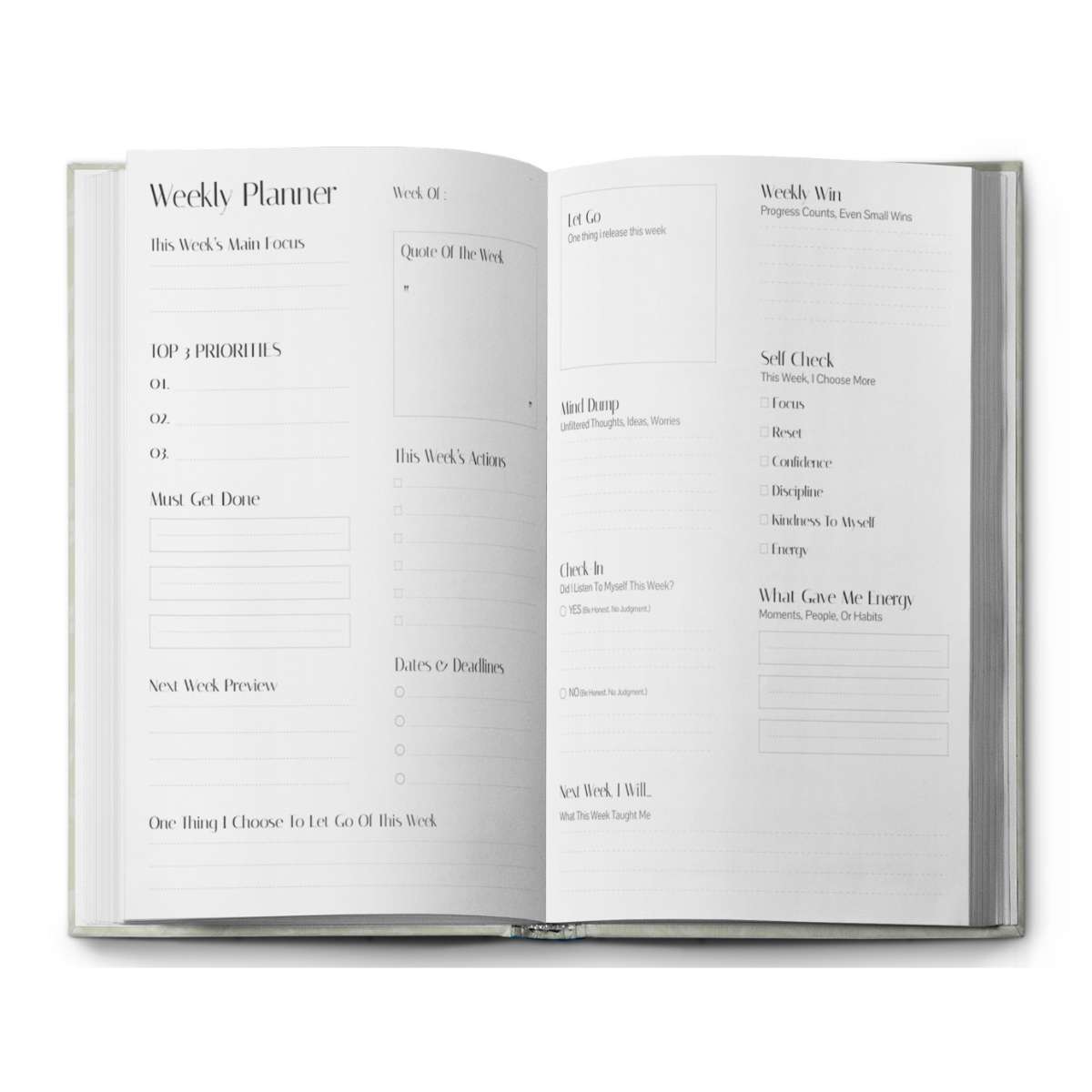 Gentle Bloom Planner