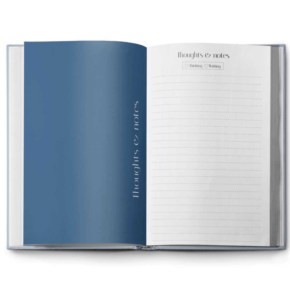 Carnet bleu Sky Whisper pour idées inspirantes et projets créatifs