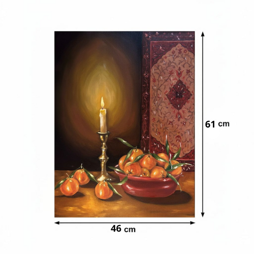 tableau bougie élégance intemporelle pour un intérieur chaleureux