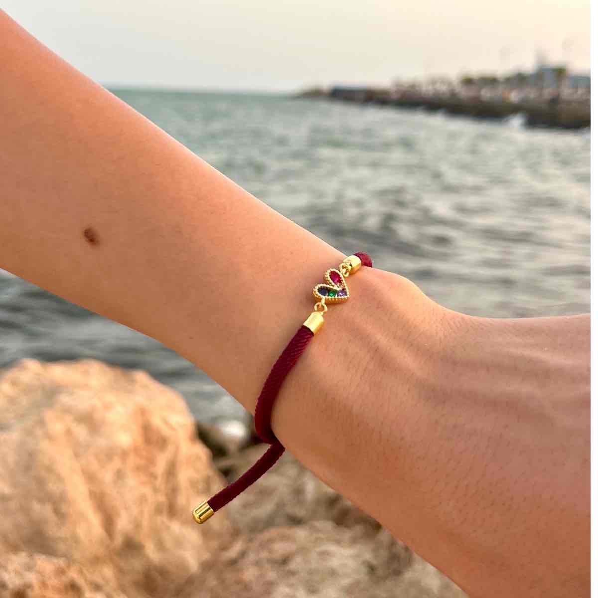 Bracelet ajustable l'amour en cordon pour un style unique
