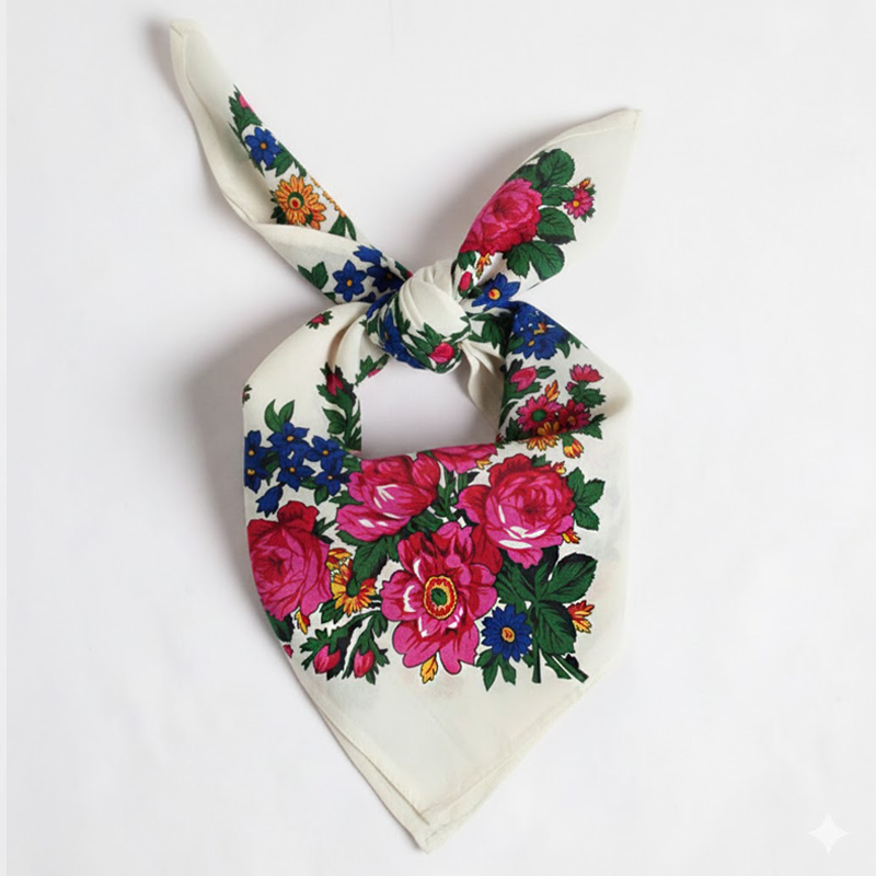 Foulard floral exclusif pour un style élégant et unique