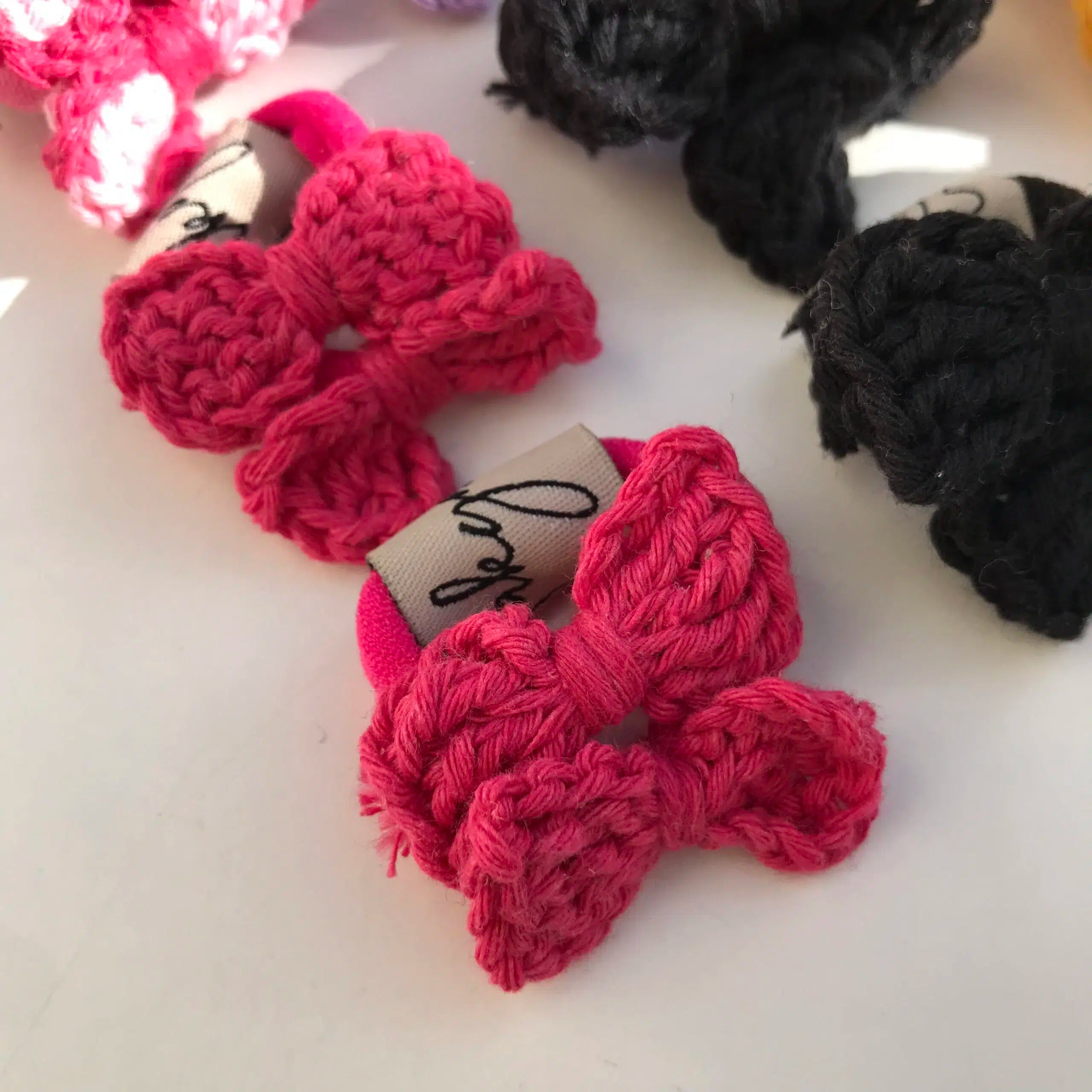 Chouchou de cheveux en crochet faits main
