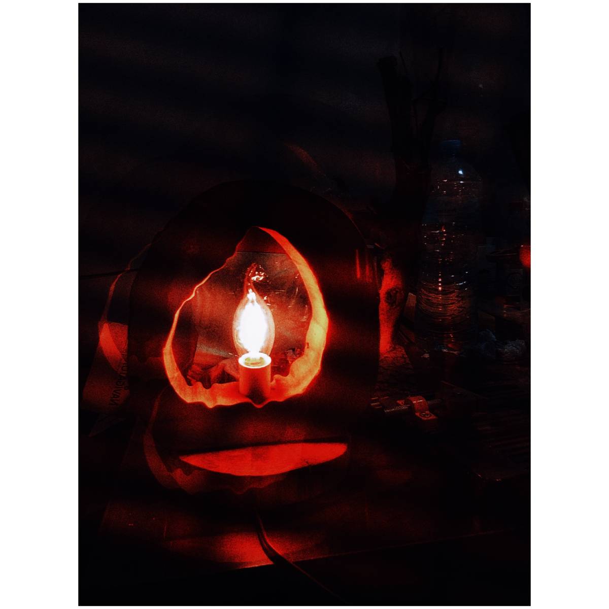 veilleuse rustique flamme pour une ambiance cozy