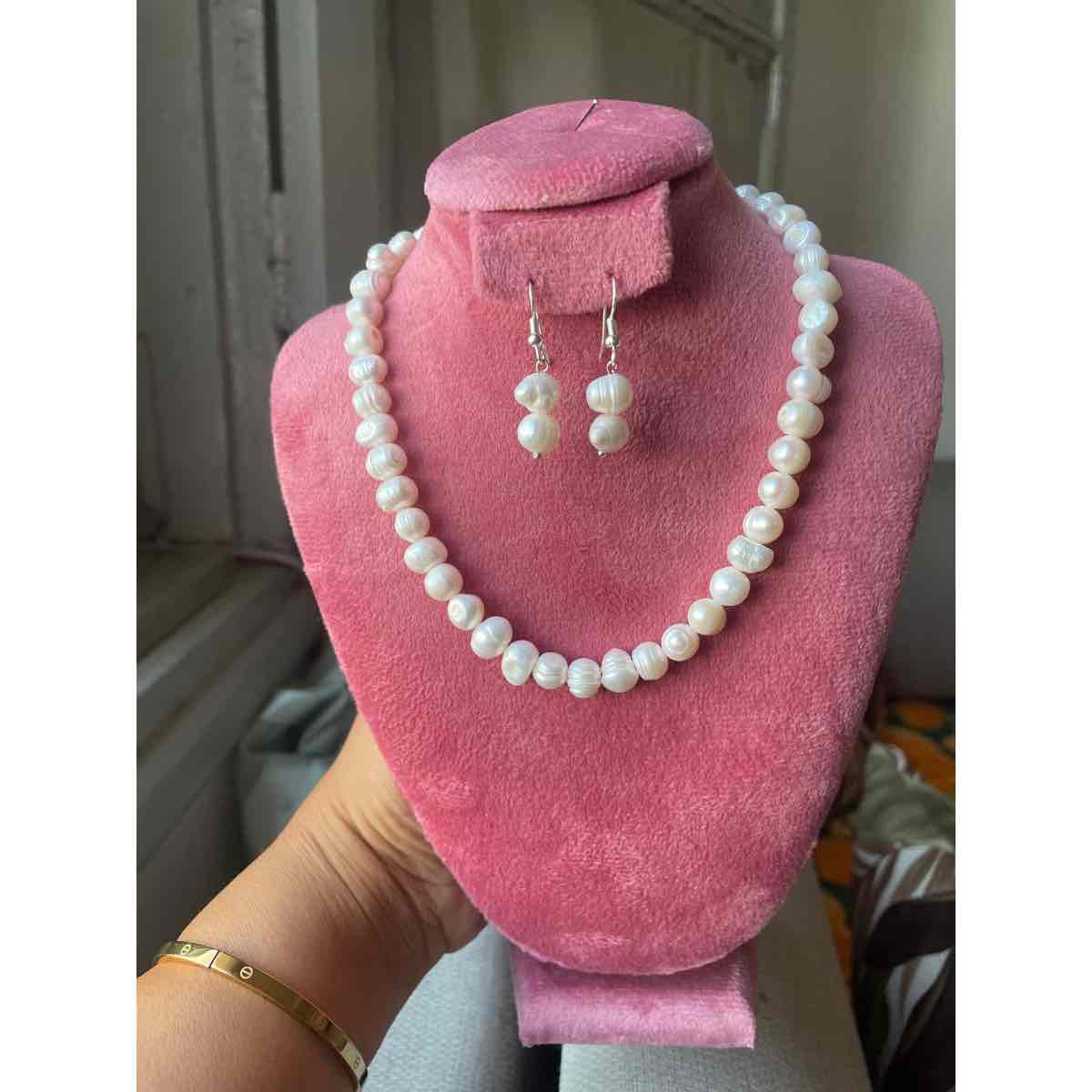 Collier perle en pierre de culture luxe irrésistible