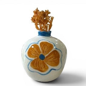 grenade céramique fleur un décor élégant et unique