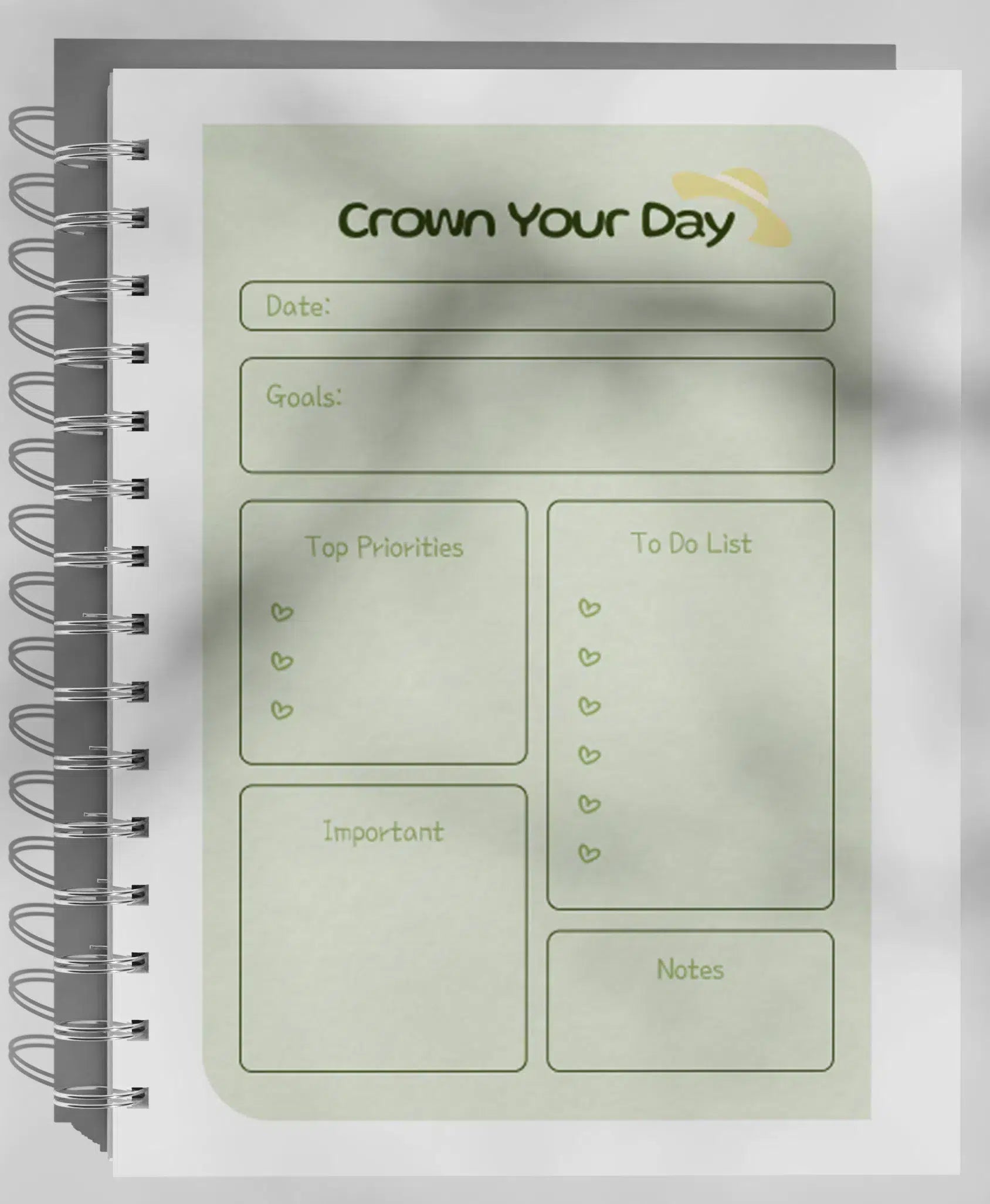 Agenda Élegant A5 Couverture Rigide - Inspiration et Épanouissement