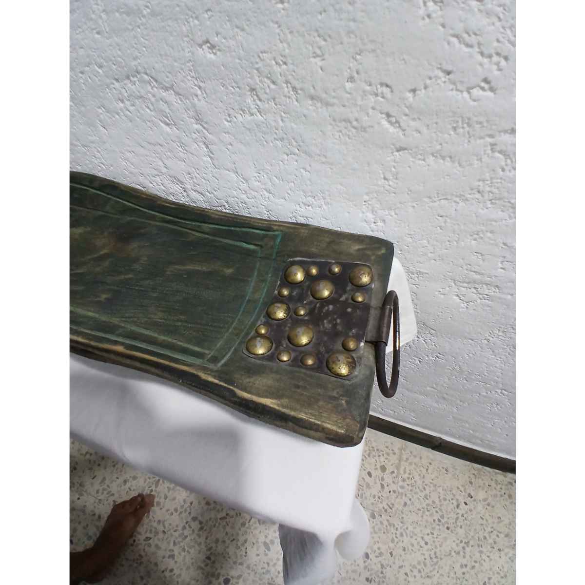 plateau bois premium pour une décoration élégante 85 x 18 x 6 cm