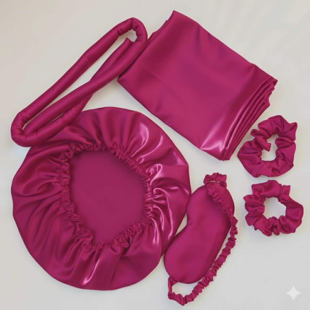 Pack Satin Luxe Nuit Élégance Confort Rose Fushia Irrésistible