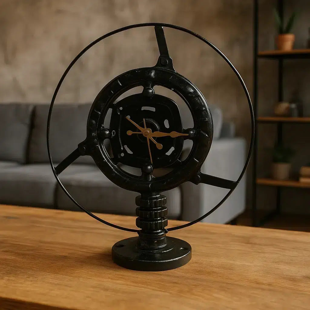 Montre Circulaire Upcyclée - Éclat Indus &amp; Écolo