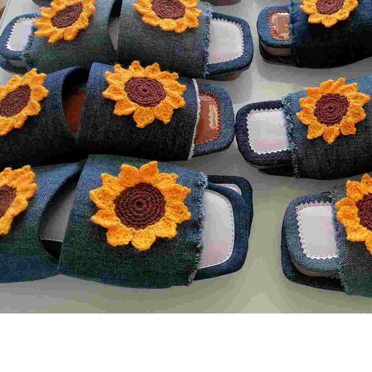 Mules en jeans artisanales taille 41 irrésistibles et uniques