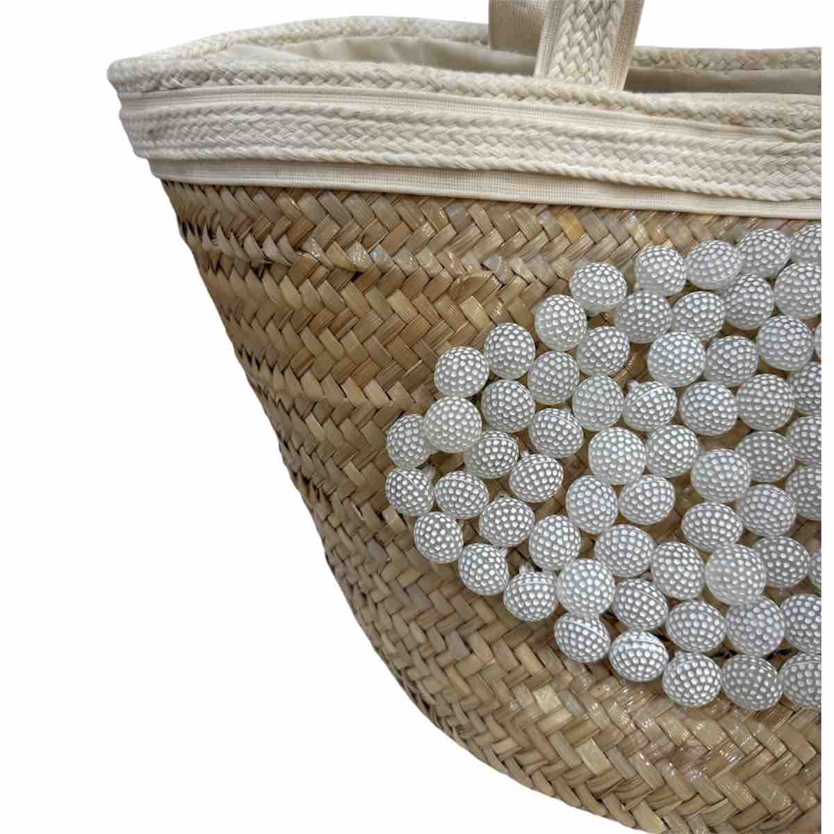 Couffin plage bohème chic en osier naturel pour moments magiques