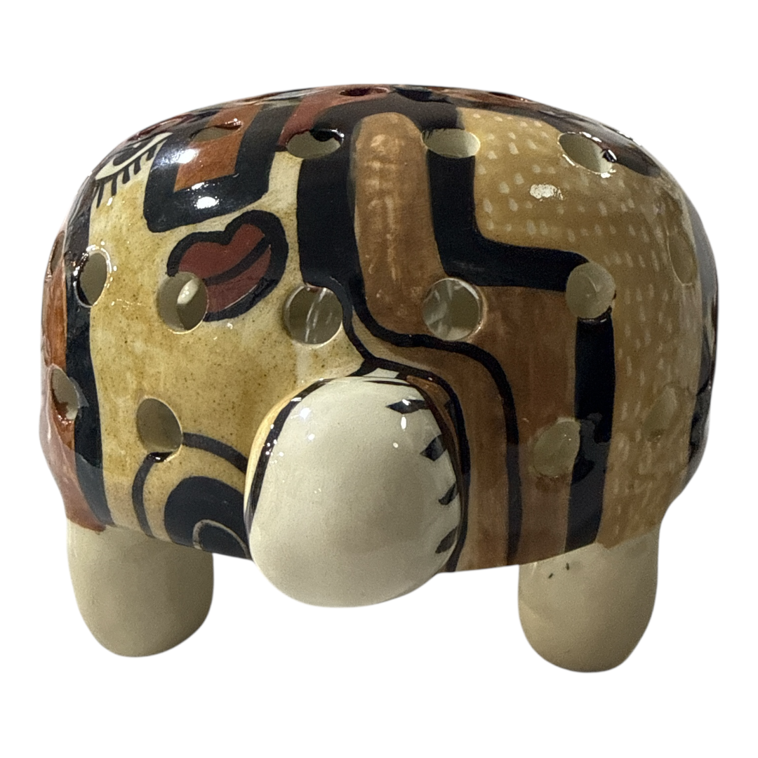 Lampe tortue décorative - Diamètre 20 cm - Pièce unique artistique
