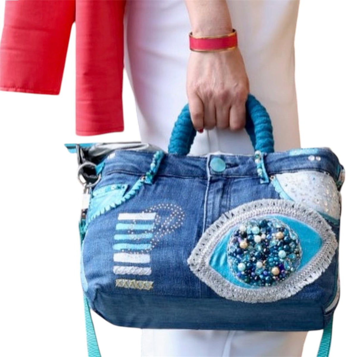 Sac couture en jean pour un style éclatant
