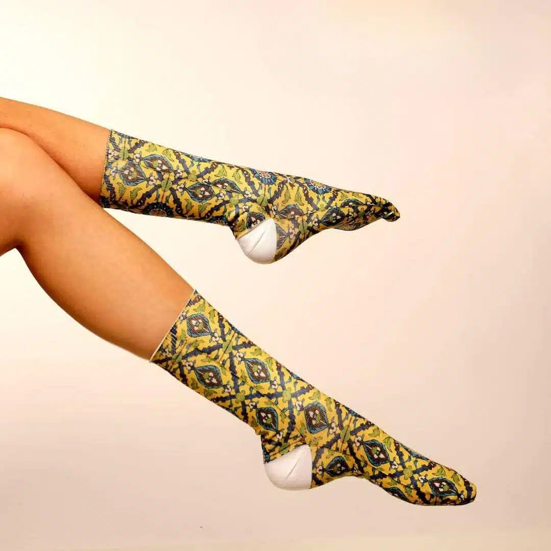 Chaussettes artisanales en motifs berbères et africains