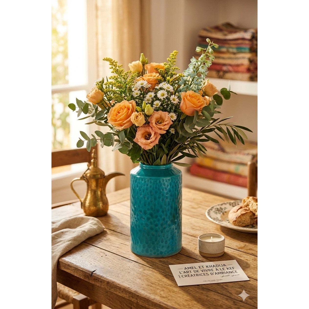 Vase céramique élégant 25x10 cm pour une déco raffinée