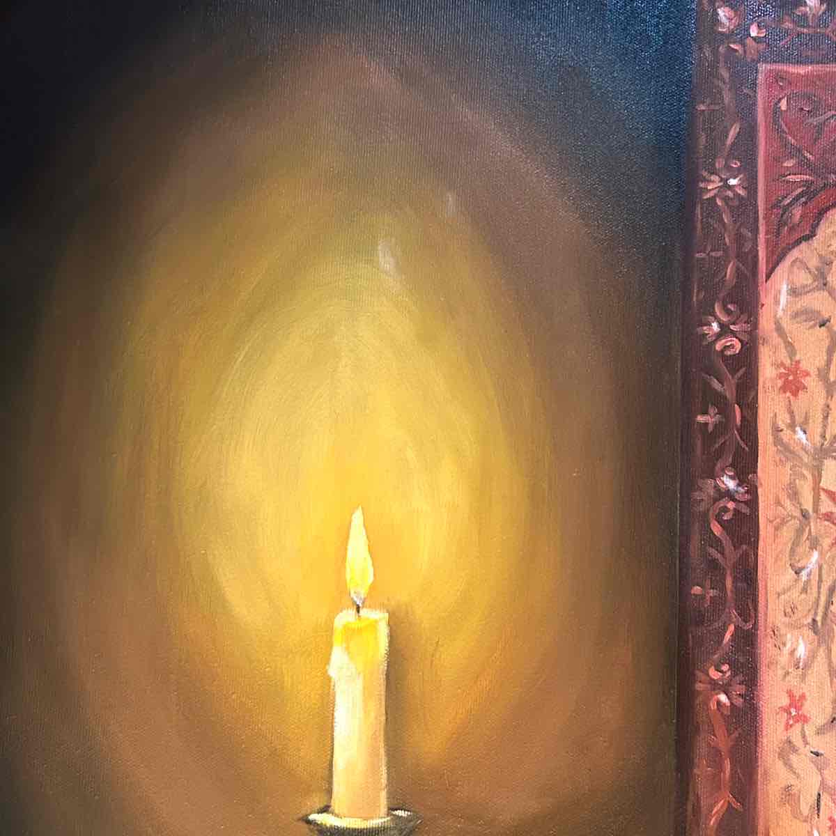 tableau bougie élégance intemporelle pour un intérieur chaleureux