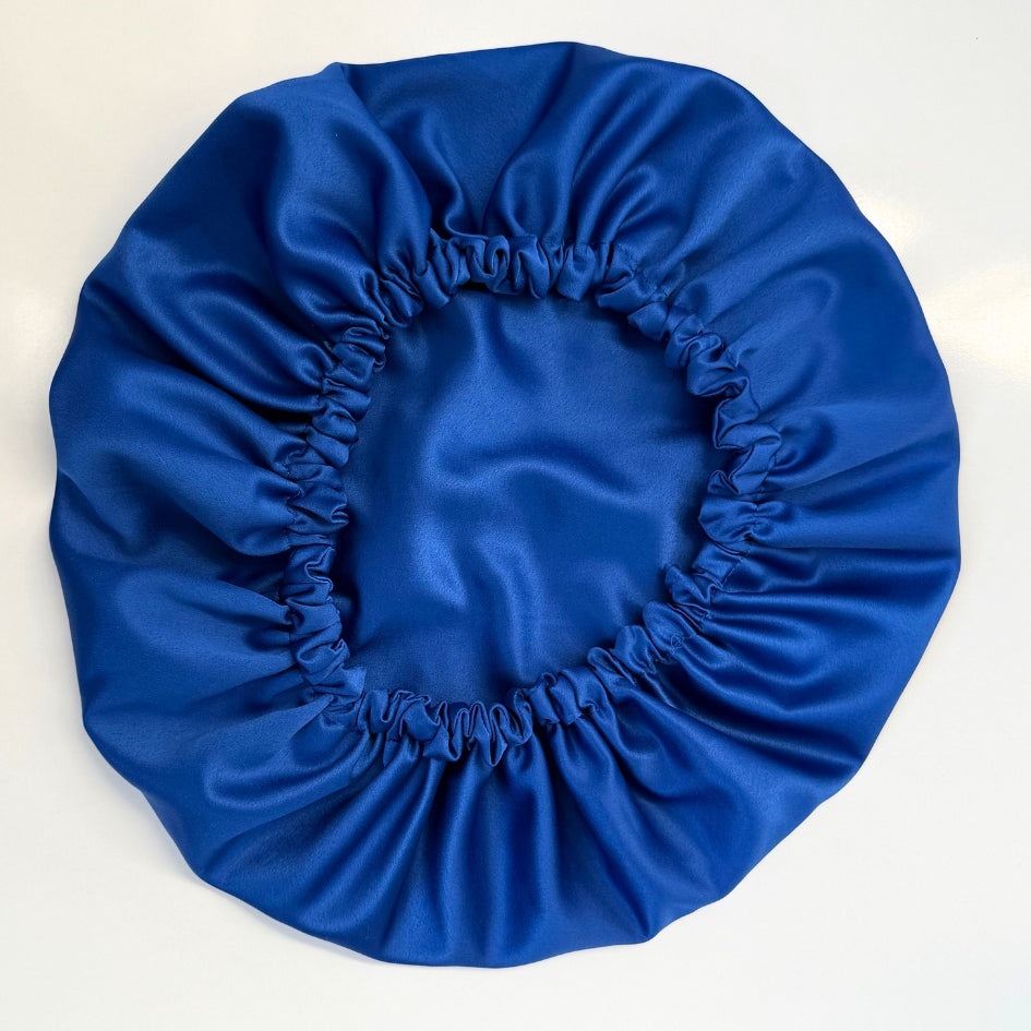 Ensemble Nuit Satin Bleu - Élegance Anti-Frisottis