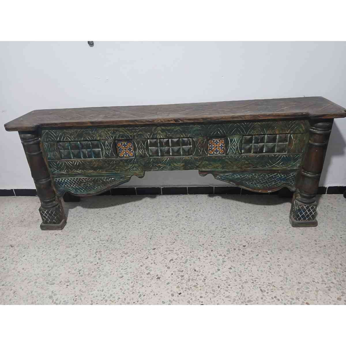Console en bois élégante 187 x 71 x 34 cm pour un intérieur chic