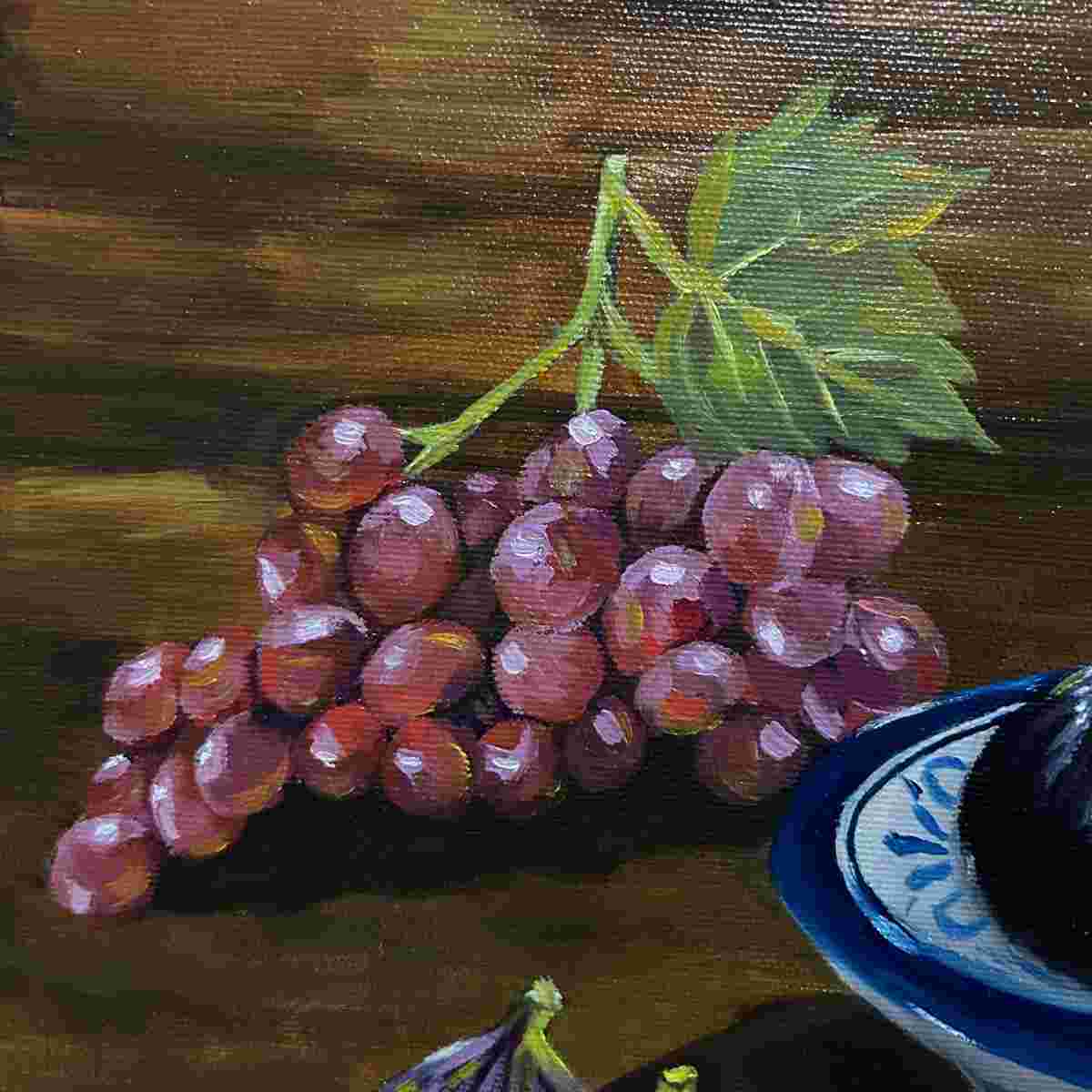 tableau figues peinture originale méditerranéenne unique