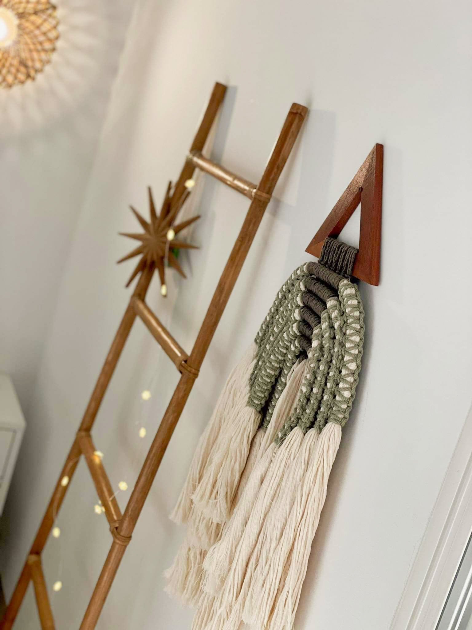 Triangle en macrame