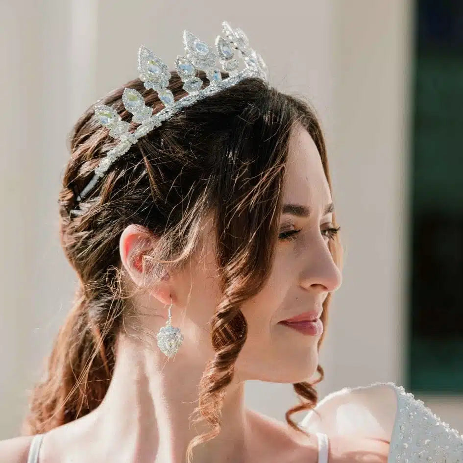 Boucles d'oreilles glamour en cristal - Bijoux parfaits pour un look de fête