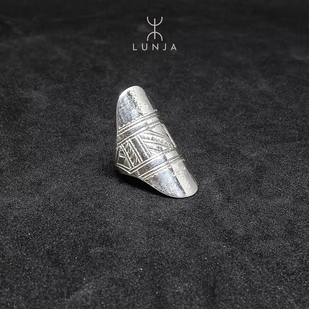 Bague amazigh agadez en argent Massif 990