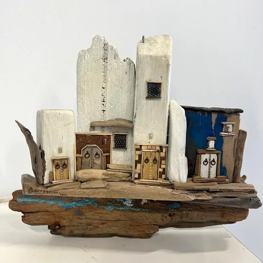 Article décoratif en bois upcyclée avec une touche tunisienne