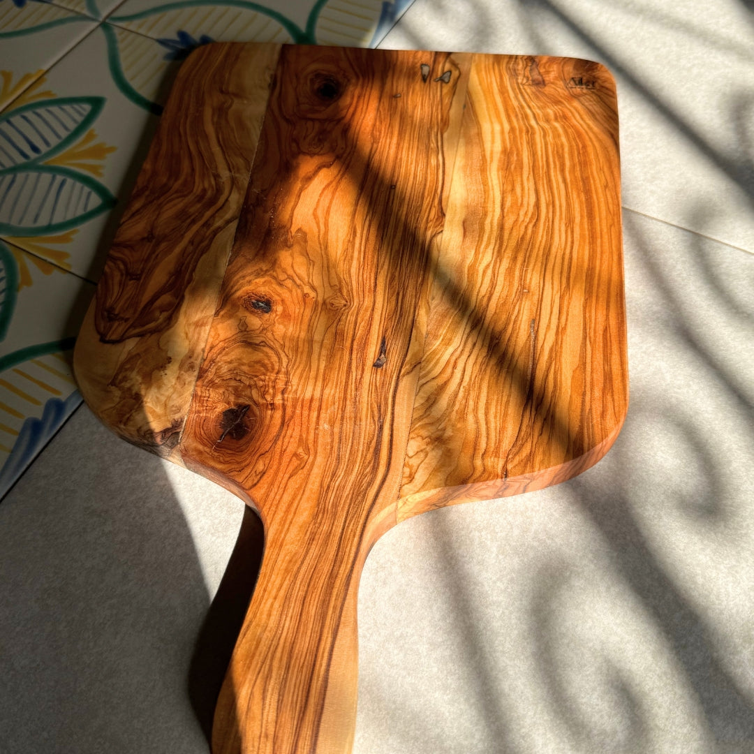 Pack de planches de service artisanales en bois d'olivier