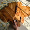 Pack de planches de service artisanales en bois d'olivier