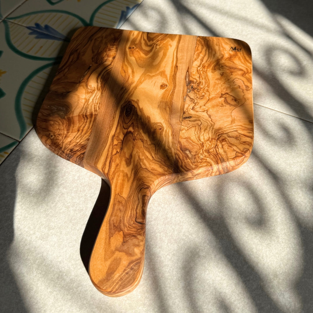 Pack de planches de service artisanales en bois d'olivier